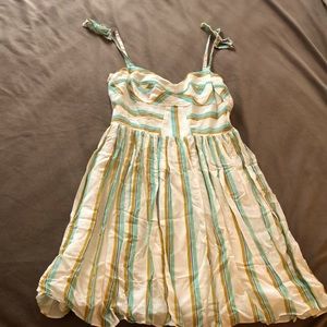 Blue / Creme Striped Amanda Uprichard Dress - L